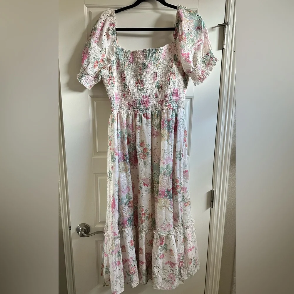 Baltic Born Piper Eyelet Midi Dress Floral - Picture 3 of 3